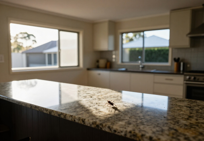 Spider-free Engadine roof void after treatment